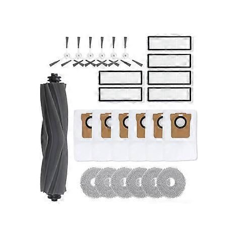Pièces détachées pour aspirateur robot L20 Ultra/X20 Pro : brosse principale latérale, filtre HEPA, lingette de nettoyage, sac à poussière et accessoires de rechange (1/5)