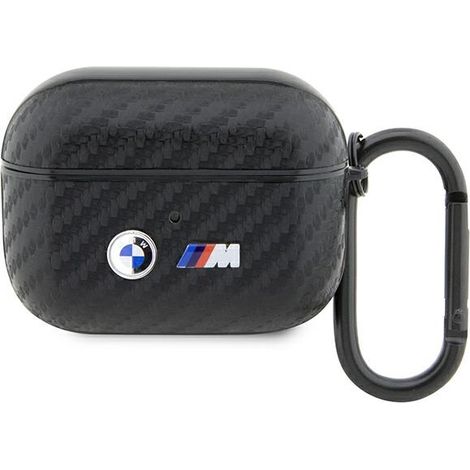 BMW BMAPWMPUCA2 AirPods Pro Hülle schwarz/schwarz Carbon Doppelmetall Logo