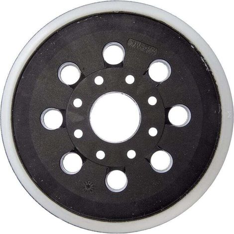 1 plateau de ponçage Divers accessoire de portail, 125 mm, 8 trous, pour ponceuse excentrique, usage peinture/mastic/plâtre (1/4)