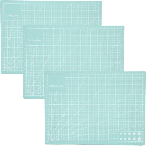 Planche de découpe A4 3 pièces vert menthe pour gravure et tampon en caoutchouc (1/5)