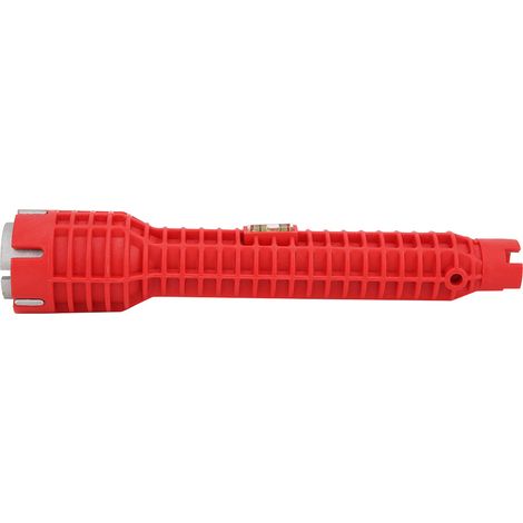 Clé multifonction pour robinet, clé universelle à tête unique, clé de montage pour évier et robinetterie (1/4)