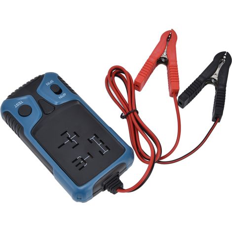 Testeur de relais multifonctionnel portable résistant aux hautes températures, détecteur de relais de batterie 12 V pour voiture, noir (1/5)