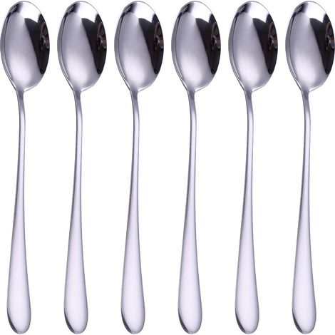Cuillère - Acier Inoxydable - 17,5 cm - Pour Adultes - Lot de 6
