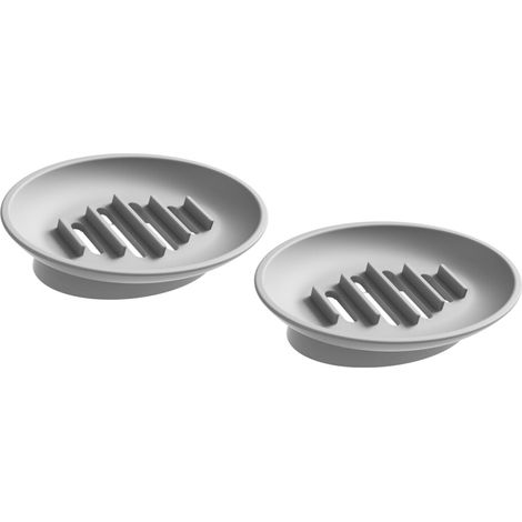Vassoio dispenser di sapone in silicone multiuso - Grigio
