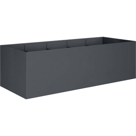 vidaXL Macetero de Jardín Gris antracita 200 x 80 x 60 cm (1/2)