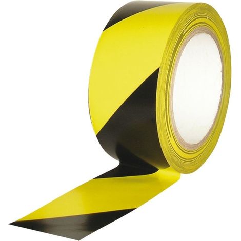 Cinta de Balizamiento Negro - Amarillo  Negro - Amarillo                       75 mm x 200 m x 0'03 mm