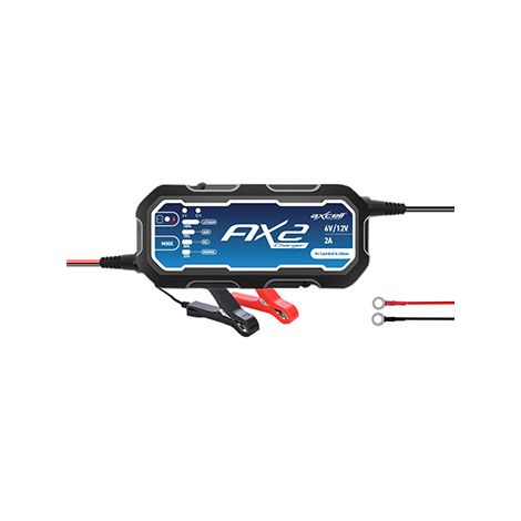 Chargeur Et Mainteneur De Batterie Axcell Ax2 Smart Charger, Pour Batteries Plomb-acide 6v/12v Et Lithium 12v, Courant De Charge