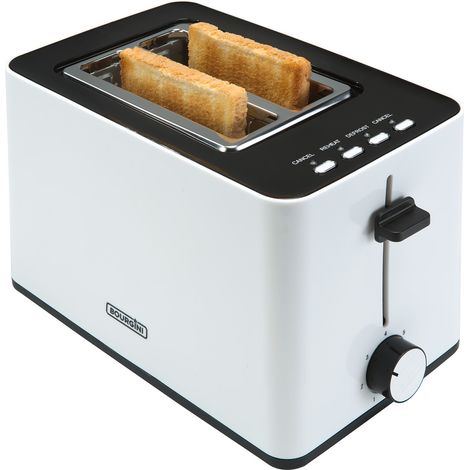 Grille-pain à sandwich blanc (850 watts, fentes : 2) (1/5)