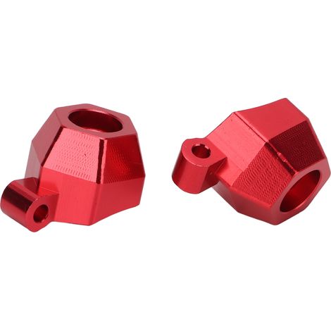 Essieu arrière RC en alliage d'aluminium haute résistance, pièces de rechange métalliques pour voiture télécommandée 1/16, rouge (1/5)