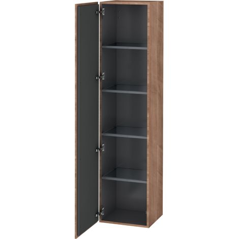 Duravit L-Cube Armario alto, anchura 400mm, profundidad 363mm, 1 puerta, con bisagra a la izquierda, color: Cerezo del Tesino - LC1180L7373 (1/4)