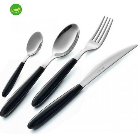 Cucchiaino caffĂ light EME Posateria colore nero/cromo 14 cm