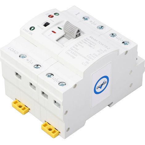 Interrupteur de transfert automatique 4 pôles 63A à double alimentation pour groupe électrogène domestique 110V (1/5)
