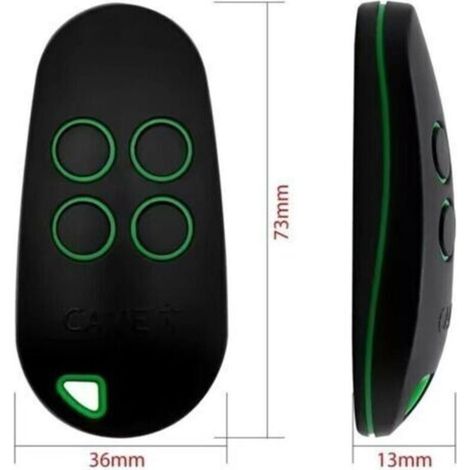 Émetteur portatif à code fixe 4 canaux TOPD4FRN 806TS-0330, double fréquence 433,92 MHz et 868,35 MHz