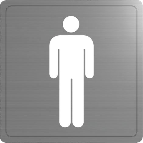 Delabie Wand Symbol Herren-WC Edst. 1.4301 satiniert (ex-0011400000)