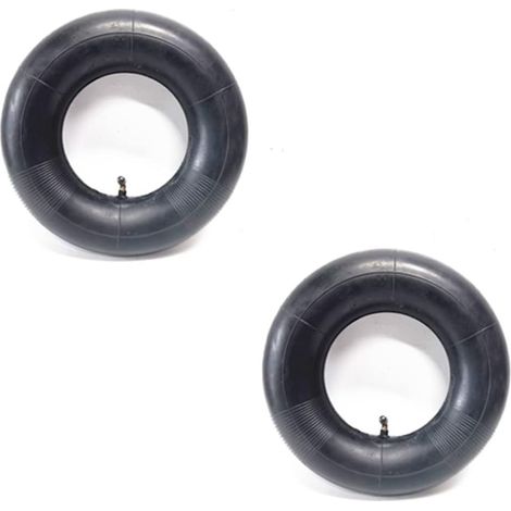 Lot de 2 Pneu de Chambre à Air 2 4.10/3.50-4Pouces pour Diable, Chariot, Chariot Manuel, Chariot de Jardin, Tondeuse à Gazon, Tube de Remplacement 4.10-4(Une clé) (1/5)