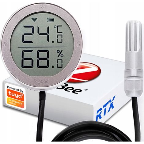 Sensor externo temperatura humedad LCD ZigBee TUYA -25 +99°C (1/5)