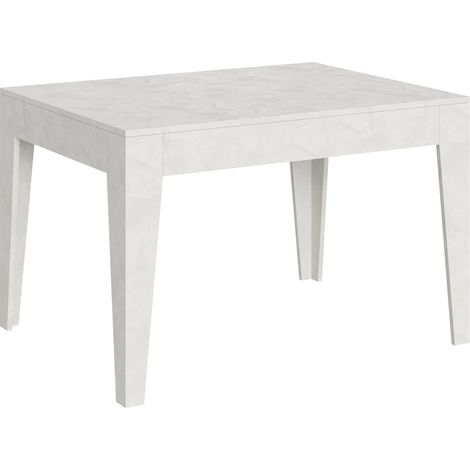 Tavolo Allungabile 120-180x90x77 cm Cico Bianco Spatolato