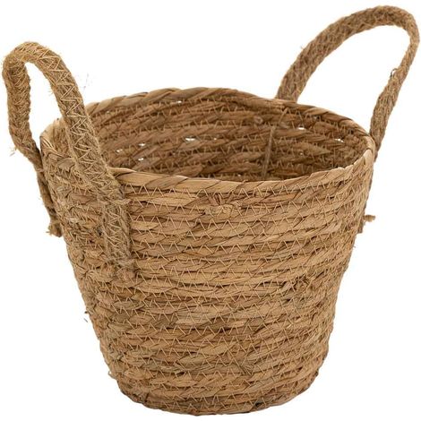 Cesto de fibra natural marron D18x16/22 (1/5)