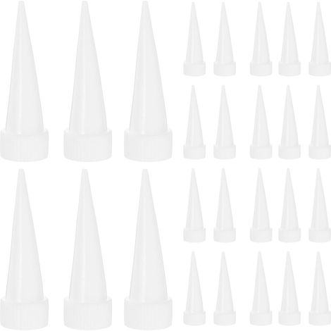 Kit de 100 Embouts de Calfeutrage en Plastique Blanc, Outil de Calfeutrage Précis, Performance Fiable et Utilisation Pratique pour Applications Industrielles (1/5)