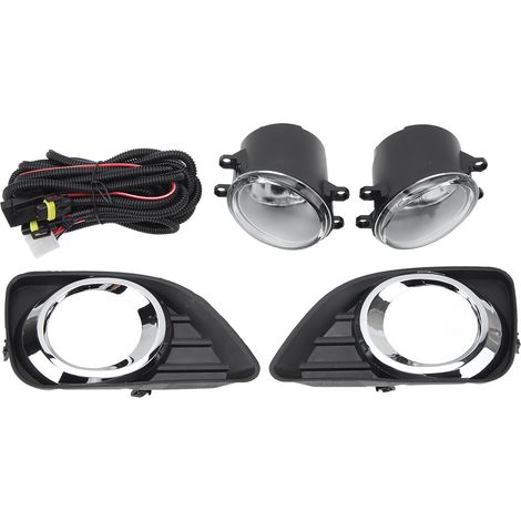 2 Pièces Antibrouillards Avant avec Grille Chrome pour Toyota Camry 2009-2011, Kit de Phares Anti-Brouillard avec Couvercle de Pare-Chocs, Lot de Remplacement 52040 06090 (1/5)