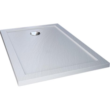 Piatto Doccia 80x140 cm in Acrilico Fosterberg Floret Bianco (1/5)