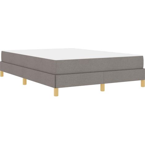 Lit double,Lit adulte,Lit à ressorts Taupe, marron 140 x 200 cm (1/5)