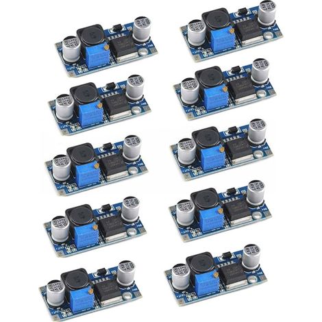 Lot de 10 Convertisseurs Buck DC-DC LM2596S 3,2–46 V à 1,25–35 V pour Arduino (1/5)