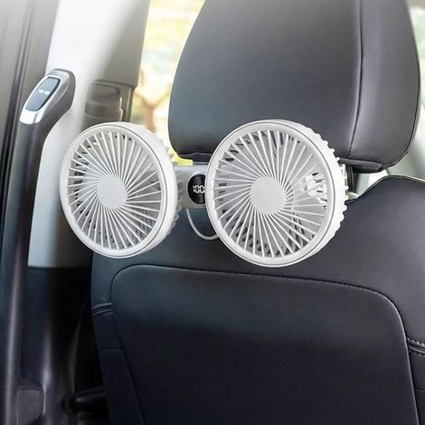 Ventilateur de voiture pour siège arrière enfants, USB à double (1/5)