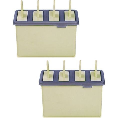 Individuelle Eiscremeform – 4 wiederverwendbare 70-ml-Formen – inklusive Aufbewahrungsbox – für hausgemachte, gefriergeeignete Zubereitungen (1/5)