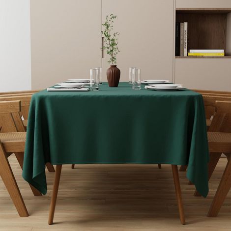 Abwaschbare Tischdecke 85x85cm Quadratisch Grün Polyester, Fleckschutz