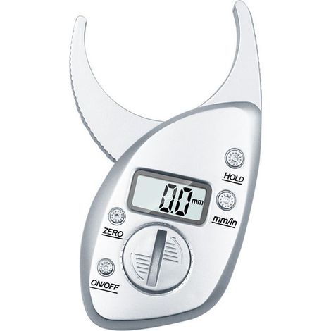 Pince numérique pour mesurer la graisse corporelle avec batterie et mesure corporelle, avec ruban à mesurer (1/5)