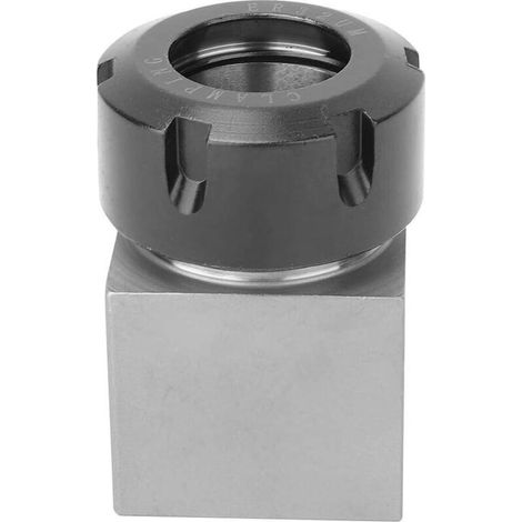 Rosvola Support de pince de mandrin à ressort en acier dur de bloc de pince ER32 pour la machine de découpe de gravure de tour CNC (carré)-Crezuo