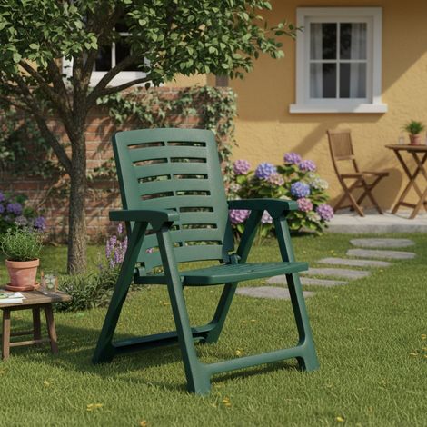 Dmora Klappbarer Campingstuhl, Made in Italy, 55x59x82 cm, Farbe Grün (1/3)