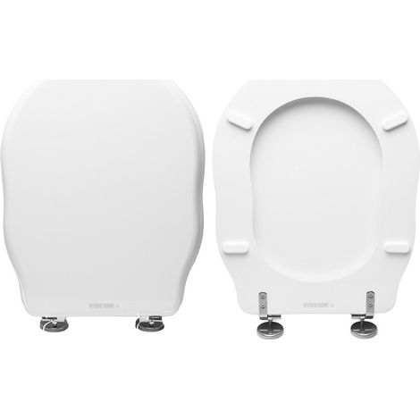 Copriwater Royal Althea legno rivestito in resina poliestere bianco (1/4)