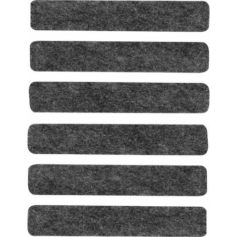 Almohadillas de fieltro autoadhesivas grises (juego de 6) 16x92mm Vorstahl (1/5)
