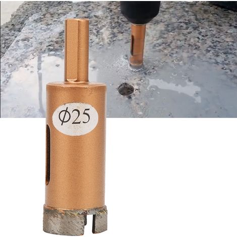 Foret diamanté avec scie cloche pour marbre, carrelage, béton et verre, 25-38 mm, 25 mm (1/5)