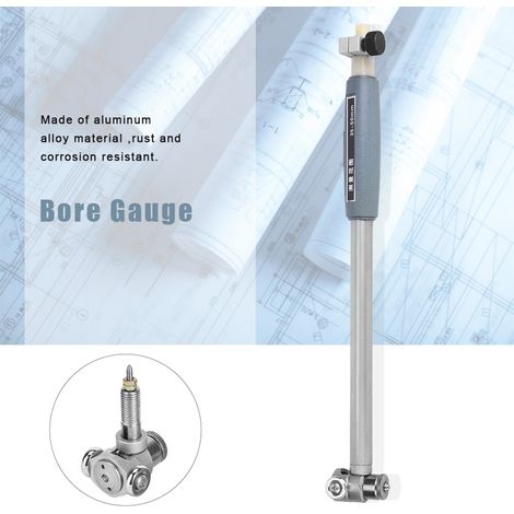 Indicateur d'alésage à cadran 3550 mm avec kit d'embouts, en alliage d'aluminium, pour diamètre intérieur 35-50 mm (1/5)