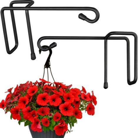 Filiyano-Supports de clôture extérieurs pour suspendre paniers de fleurs, carillons éoliens, jardinières, mangeoires à oiseaux, bougies, lanternes (1/5)