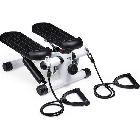 Stepper per Allenamento Palestra con Display LDC e 2 Fasce Elastiche Umbro
