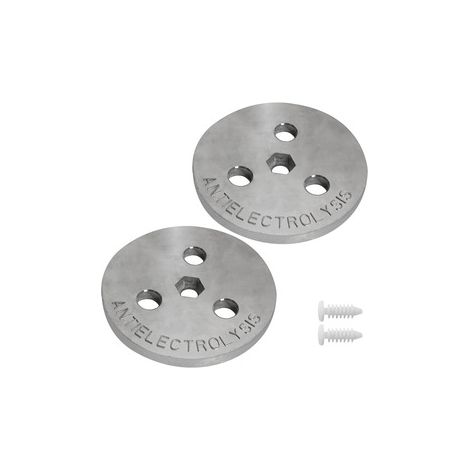 Poids en zinc anode – Contre l électrolyse – Zinc galvanisé – Équilibrage interne boulonné,Trois lots