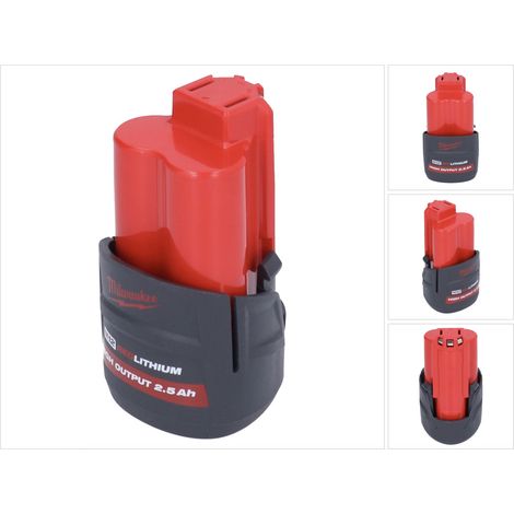 Batería Milwaukee M12 HB2.5 High Output 12 V 2,5 Ah / 2500 mAh Li-Ion ( 4932480164 ) (1/5)