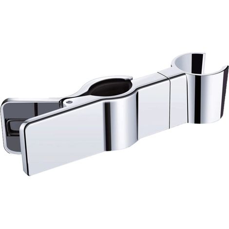 Support de douchette, métal, réglable, argent