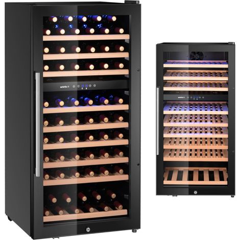 Cantinetta per vini a 2 zone, capacità 91 bottiglie, 230 l, dimensioni 590x595x1215 mm (1/5)