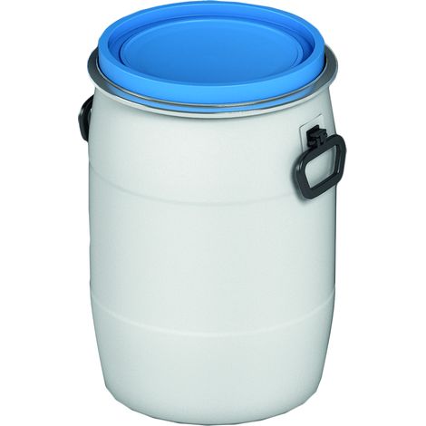 ACO Tonne à large ouverture blanche 60 litres avec couvercle, 7600.00.15