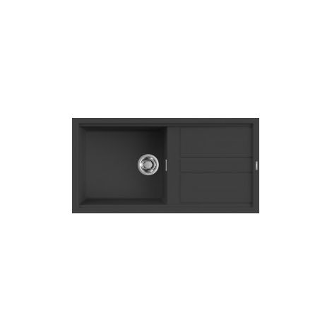 Lavello Elleci Incasso 1 vasca 100x51 Best 480 Granitek Antracite LGB48059 (1/5)