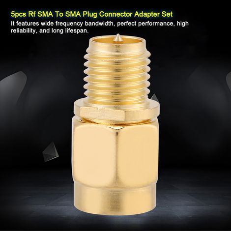 Lot de 5 connecteurs coaxiaux SMA mâle vers RP-SMA femelle (1/5)