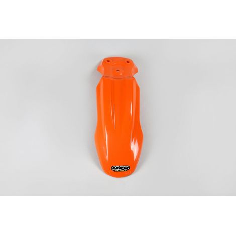 Guardabarros delantero con forma de OVNI para Honda CRF 50 '04-'21, color naranja.