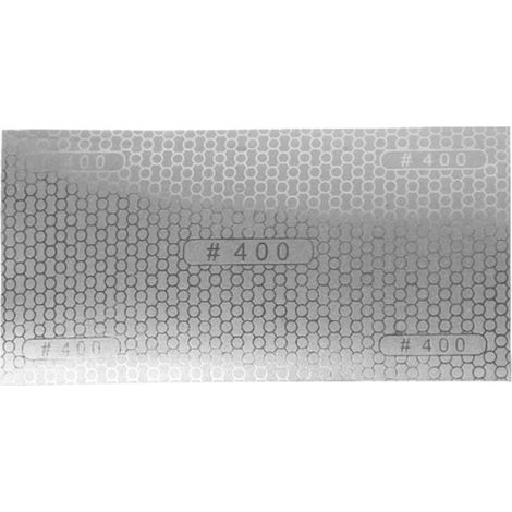 Papier abrasif auto-adhésif Grain 400 Feuilles de papier abrasif Outil d'affûtage pour métal, céramique et verre (200 x 100 mm) (1/5)