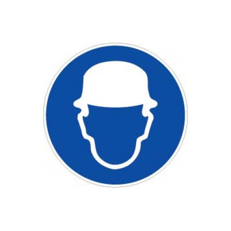 Panneau Obligation de porter un casque - Rigide Ø180mm - 4041056
