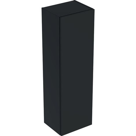 Colonne mi-haute Geberit Smyle Squareavec une porte: Largeur 36cm, Hauteur 118cm, Profondeur 29.9cm, Gris velouté / Laqué mat